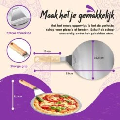Nowad Pizzaschep RVS Rond Voor BBQ En Oven - 30,5 Cm - Pizzaspatel - Taartschep - Houten Handvat - Ophangbaar - Rond - Vaatwasbestendig - Keukenaccessoires 25 Nowad Pizzaschep RVS Rond Voor BBQ En Oven - 30,5 Cm - Pizzaspatel - Taartschep - Houten Handvat - Ophangbaar - Rond - Vaatwasbestendig - Keukenaccessoires -The Bastard Winkel 1200x1200 769