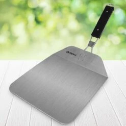 RVS Pizzaschep Inklapbaar Vierkant Handvat - Taartschep - Pizzaspatel BBQ Pannekoeken Spatel -The Bastard Winkel 1200x1200 792