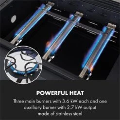 Klarstein Kingsville Double Barbecue - Houtskool- En Gasbarbecue - Smoker BBQ - Inclusief Deksels En Thermometer - Met 2 Roosters - Zwart -The Bastard Winkel 1200x1200 81