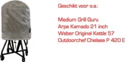 COVER UP HOC Diamond Bbq Hoes Rond - 70x80 Cm - Waterdicht Met Stormbanden En Trekkoord - Geschikt Voor O.a. Kamado, Big Green Egg, Grill Guru, The Bastard, Patton,Weber 14 COVER UP HOC Diamond Bbq Hoes Rond - 70x80 Cm - Waterdicht Met Stormbanden En Trekkoord - Geschikt Voor O.a. Kamado, Big Green Egg, Grill Guru, The Bastard, Patton,Weber -The Bastard Winkel 1200x586