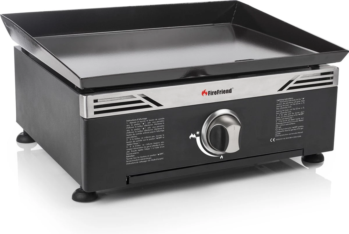 BBQ Op Gas Met Bakplaat 44,5 X 49,5 Cm 3 BBQ Op Gas Met Bakplaat 44,5 X 49,5 Cm