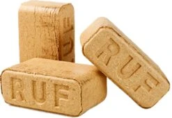 Merkloos RUF Briketten - Beukenhout Briketten - Brandhout - Hout Briketten Geperst - 20kg - 24briketten -The Bastard Winkel 1200x828