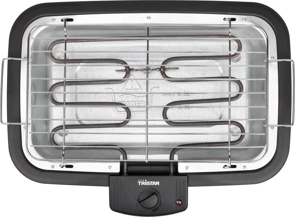 Tristar BQ-2813 Electrische Tafelbarbecue - Grilloppervlak (LxB) 38x22 Cm - 2000W - Zwart 4 Tristar BQ-2813 Electrische Tafelbarbecue - Grilloppervlak (LxB) 38x22 Cm - 2000W - Zwart - Afbeelding 3