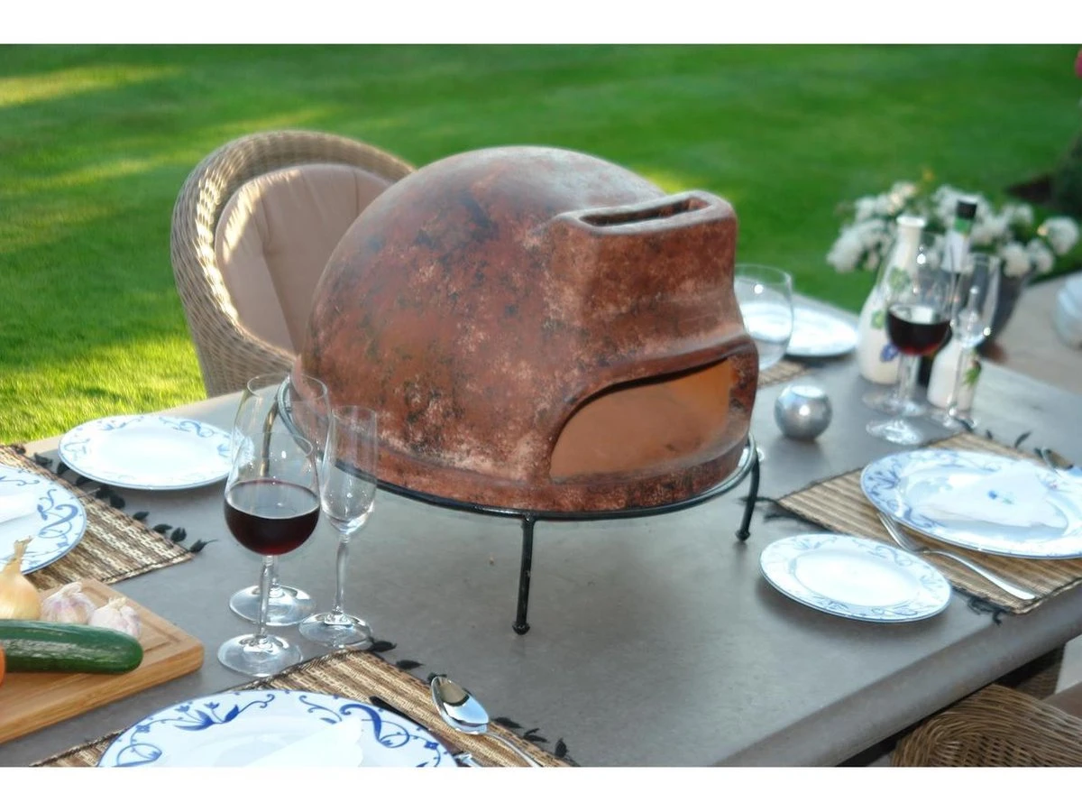 Sol-y-Yo Houtgestookte Toscaanse Stenen Pizza Oven 52CM 11 Sol-y-Yo Houtgestookte Toscaanse Stenen Pizza Oven 52CM - Afbeelding 9