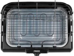 Princess 112250 Elektrische BBQ Met Zijplanken - BBQ - 40x25cm - Met En Zonder Statief Te Gebruiken - Met Zijplankjes - Ook Te Gebruiken Als Tafelgrill - 2200W -The Bastard Winkel 1200x905