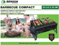 Benson Barbecue Compact - Met Handvat - 35 X 27 X 20 Cm -The Bastard Winkel 1200x916
