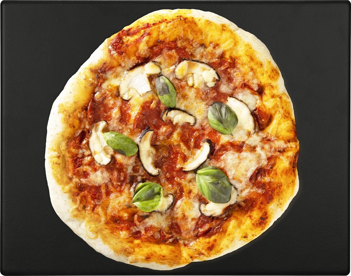 Navaris Pizzasteen XL Voor Oven En Barbecue - Rechthoekige Pizzaplaat 38 X 30 Cm - Inclusief Receptenboek - Keramisch Geglazuurd - Zwart 13 Navaris Pizzasteen XL Voor Oven En Barbecue - Rechthoekige Pizzaplaat 38 X 30 Cm - Inclusief Receptenboek - Keramisch Geglazuurd - Zwart - Afbeelding 11