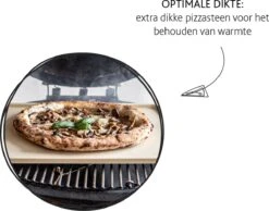 Boska Pizzasteen Deluxe Rechthoek - Voor De Oven - Knapperige Pizza's - 40x32 Cm - BBQ Accessoires -The Bastard Winkel 1200x942