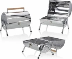BBQ Collection Houtskoolbarbecue - Cilinder - Chroom -The Bastard Winkel 1200x972