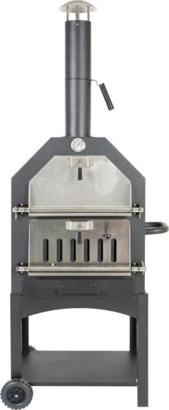 Merkloos MaxxGarden Pizza Oven - Smoker Barbecue Houtskool 45 X 65 X 158cm -The Bastard Winkel 495x1200