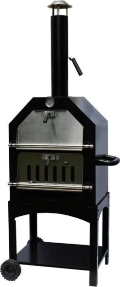 Merkloos MaxxGarden Pizza Oven - Smoker Barbecue Houtskool 45 X 65 X 158cm -The Bastard Winkel 503x1200