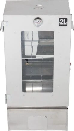 2-L Home & Garden XL Rookoven - RVS - 80x40x28 Cm - 3 Etages -The Bastard Winkel 680x1200