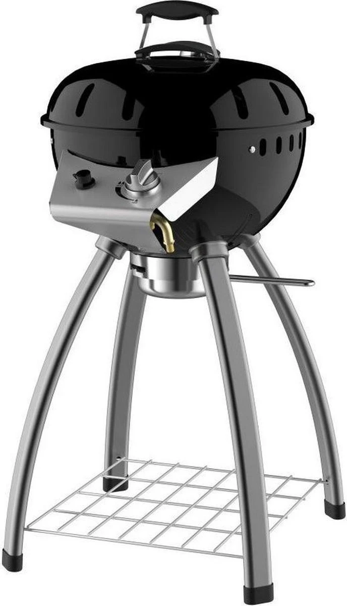Accente Outdoor Gas BBQ - ø 45 Cm- Inclusief Grillplaat & Gasslang - Zwart 3 Accente Outdoor Gas BBQ - ø 45 Cm- Inclusief Grillplaat & Gasslang - Zwart