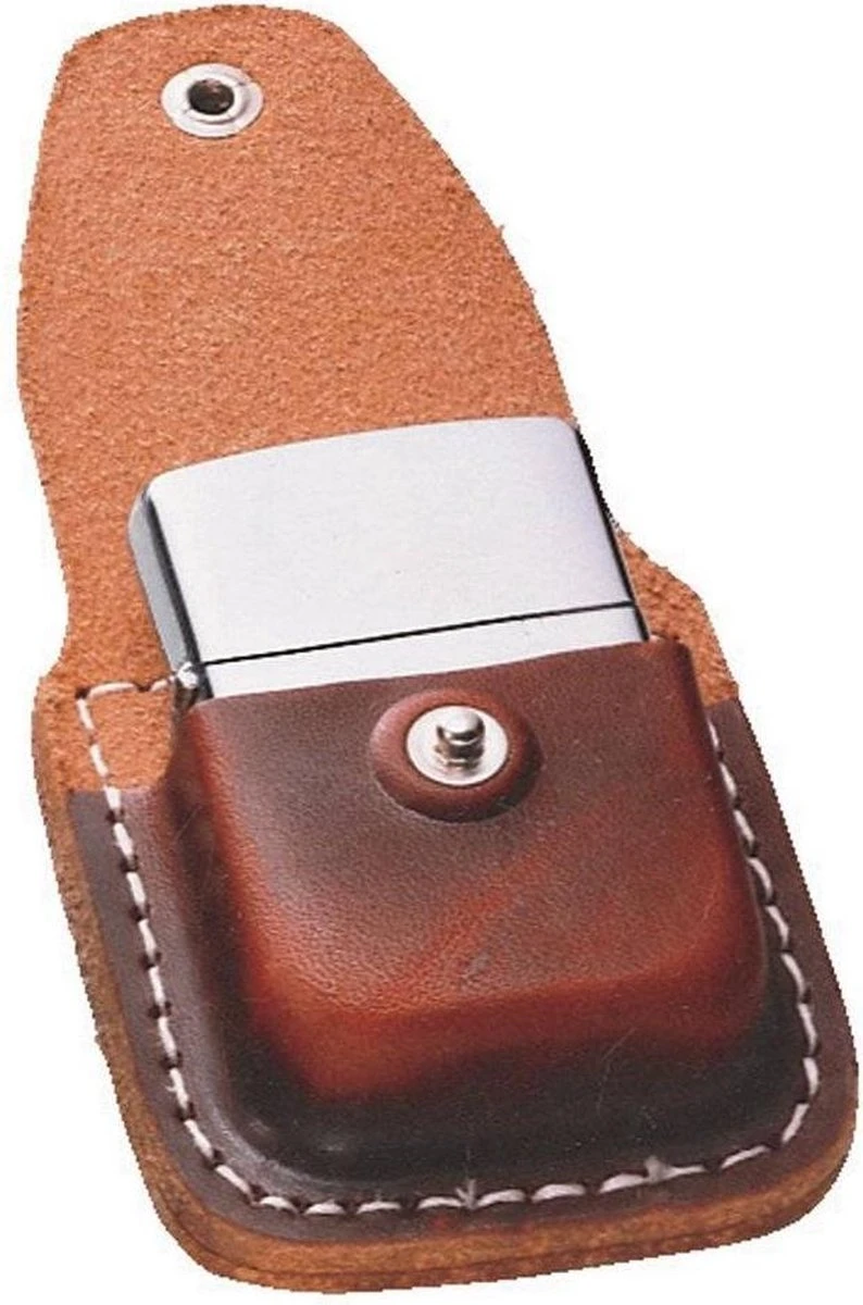 Zippo Pouch Brown With Clip 6 Zippo Pouch Brown With Clip - Afbeelding 4