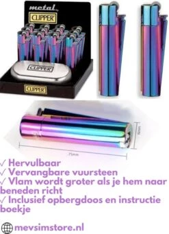 Metalen Clipper Aansteker - Vuursteenaansteker Icy -The Bastard Winkel 870x1200 1