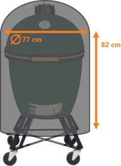 Luxe Waterdichte Ronde BBQ Hoes - 84 Cm X 77 Cm - Barbecue Beschermhoes - BBQ Accessoires - Geschikt Voor O.a. Kamado, Big Green Egg, Grill Guru, The Bastard, Patton, Weber -The Bastard Winkel 878x1200 2