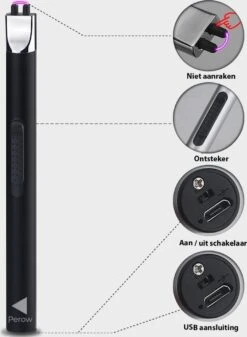 Oplaadbare Lange Elektrische Aansteker - Duurzame Plasma Aansteker - Inclusief Cadeauverpakking - BBQ - Kaarsen - Zwart -The Bastard Winkel 879x1200 1