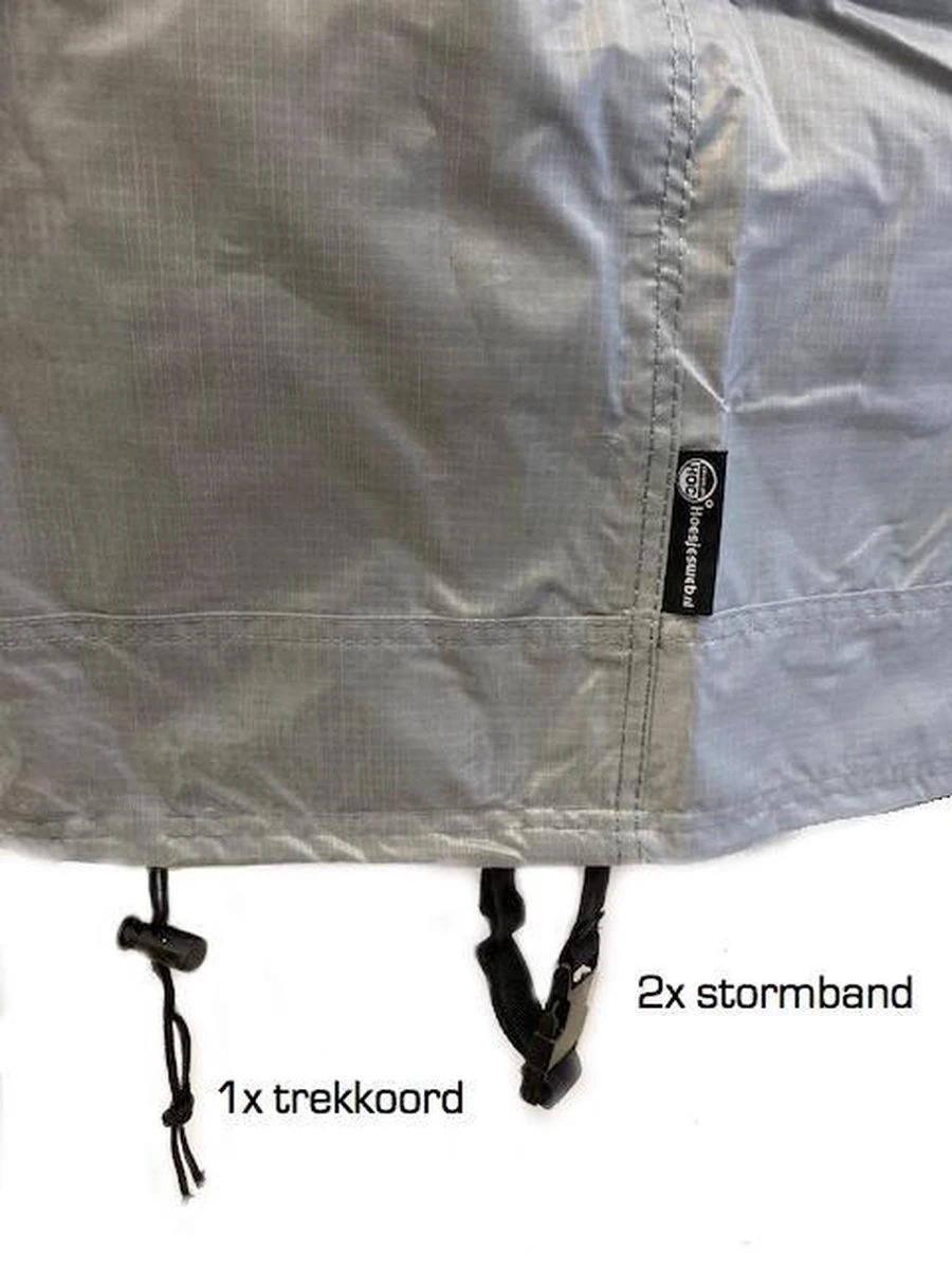 COVER UP HOC Diamond Bbq Hoes Rond - 70x80 Cm - Waterdicht Met Stormbanden En Trekkoord - Geschikt Voor O.a. Kamado, Big Green Egg, Grill Guru, The Bastard, Patton,Weber 9 COVER UP HOC Diamond Bbq Hoes Rond - 70x80 Cm - Waterdicht Met Stormbanden En Trekkoord - Geschikt Voor O.a. Kamado, Big Green Egg, Grill Guru, The Bastard, Patton,Weber - Afbeelding 7