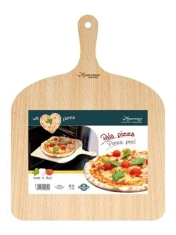 ETNA Pizza Set - Grote Pizzasteen & GRATIS Pizzaschep - 30 Cm X 38 Cm - Echt Italiaanse Pizzasteen - Broodbaksteen - BBQ Pizzasteen - Gemaakt Van Lavasteen Uit De Etna - Non-stick - Eppicotispai -The Bastard Winkel 901x1200
