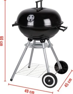 BBQ Collection Houtskoolbarbecue - Kogelbarbecue 45 X 60 Centimeter - Ronde Barbecue - Barbecue Op Wielen - Zwart - Metaal 26 BBQ Collection Houtskoolbarbecue - Kogelbarbecue 45 X 60 Centimeter - Ronde Barbecue - Barbecue Op Wielen - Zwart - Metaal -The Bastard Winkel 925x1200