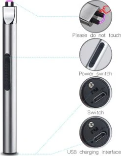 Staza - Oplaadbare Lange Elektrische Aansteker - Duurzame Plasma Aansteker - Inclusief Cadeauverpakking - BBQ - Kaarsen - Zwart 9 Staza - Oplaadbare Lange Elektrische Aansteker - Duurzame Plasma Aansteker - Inclusief Cadeauverpakking - BBQ - Kaarsen - Zwart -The Bastard Winkel 936x1200