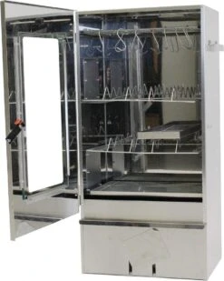 2-L Home & Garden XL Rookoven - RVS - 80x40x28 Cm - 3 Etages -The Bastard Winkel 958x1200